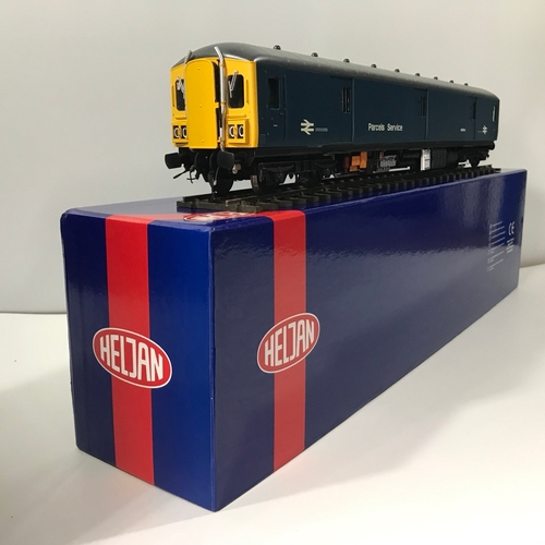 241 - Heljan Finescale O gauge Diesel Parcel Unit, Class 128, Non-Motorised in Rail Blue, Fitted with 'Way... 