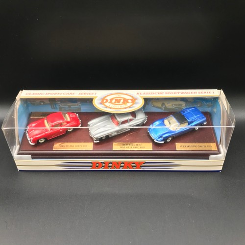 43 - Matchbox Dinky DY-902 and DY-903 three car 1:43 scale sets, DY-902 Classic Sports Cars Series I, Por... 