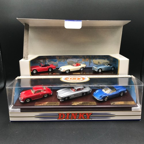 43 - Matchbox Dinky DY-902 and DY-903 three car 1:43 scale sets, DY-902 Classic Sports Cars Series I, Por... 