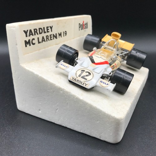 94 - Polistil FX5 1:25 Yardley McLaren M 19-F.1, Sits on original polystyrene plinth not secured, Signs o... 