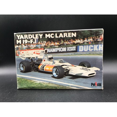 94 - Polistil FX5 1:25 Yardley McLaren M 19-F.1, Sits on original polystyrene plinth not secured, Signs o... 