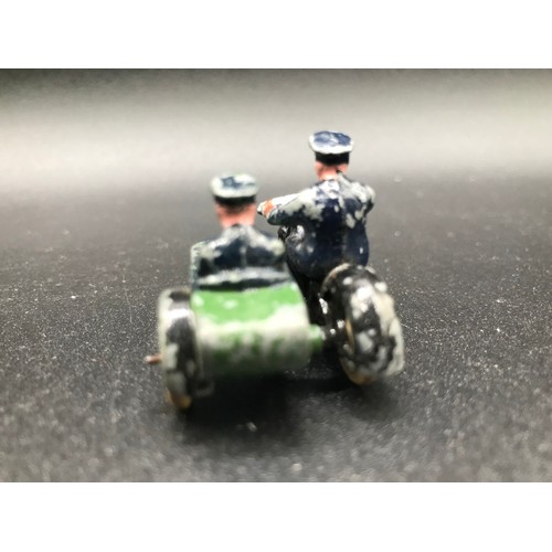 113 - Dinky Toys No.42 Pre-war 'Police Patrol' Gift Set, includes Police Hut, Motor Cycle Patrol and Polic... 