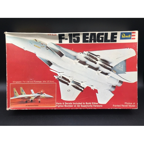 134 - 8 F15 Strike Eagle Un-built 1:72 Scale Aeroplane Kits, each Boxed with Instructions, Five sealed, On... 