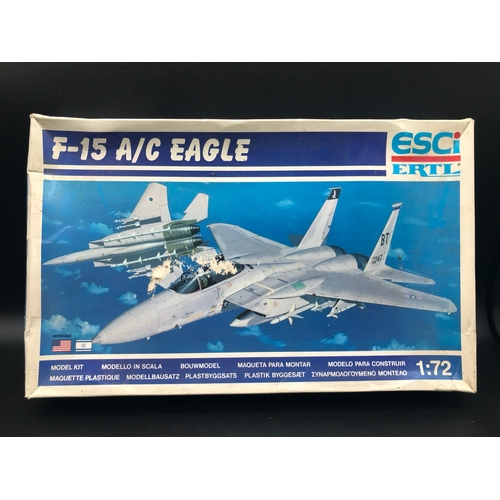 134 - 8 F15 Strike Eagle Un-built 1:72 Scale Aeroplane Kits, each Boxed with Instructions, Five sealed, On... 