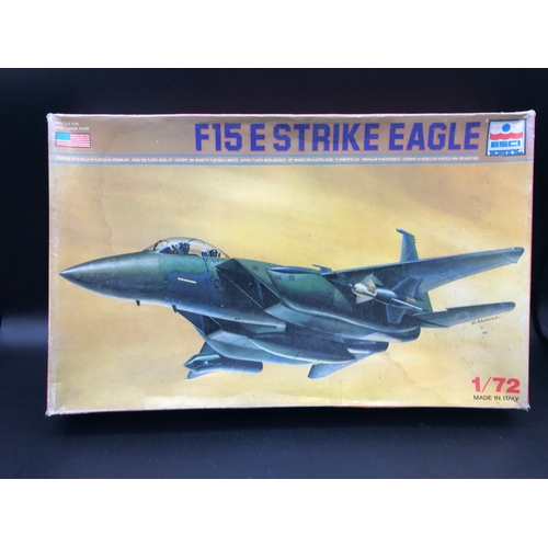 134 - 8 F15 Strike Eagle Un-built 1:72 Scale Aeroplane Kits, each Boxed with Instructions, Five sealed, On... 