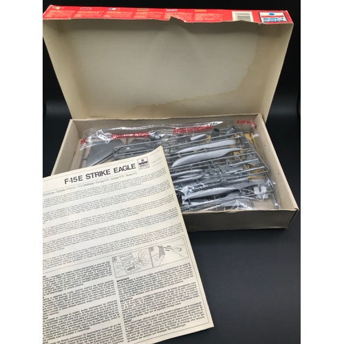 134 - 8 F15 Strike Eagle Un-built 1:72 Scale Aeroplane Kits, each Boxed with Instructions, Five sealed, On... 