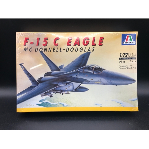 134 - 8 F15 Strike Eagle Un-built 1:72 Scale Aeroplane Kits, each Boxed with Instructions, Five sealed, On... 