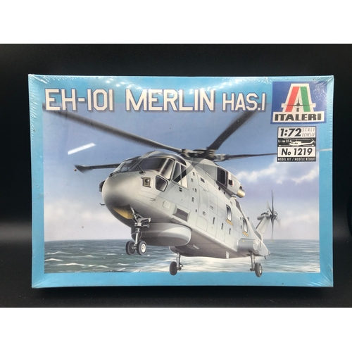 135 - 7 Italeri Un-built 1:72 Scale Aeroplane & Helicopter Kits, each Boxed with Instructions, Six sealed,... 