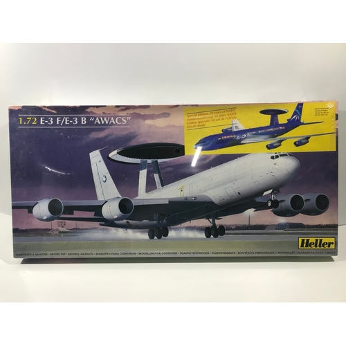 136 - 7 Un-built 1:72 Scale Aeroplane & Helicopter Kits, Heller (4), Airfix (2), Matchbox, each Boxed with... 