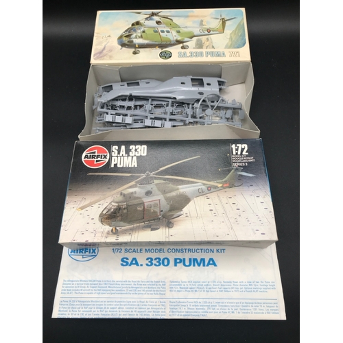 137 - 11 Airfix Un-built 1:72 Scale Aeroplane & Helicopter Kits, each Boxed with Instructions, Three seale... 