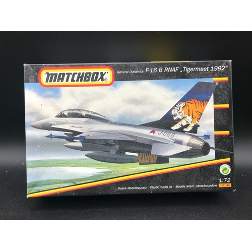 138 - 9 Matchbox Un-built 1:72 Scale Aeroplane Kits, each Boxed with Instructions, Six sealed, Only unseal... 