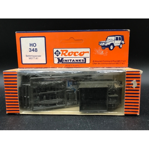 139 - Roco Minitanks and Detail Packs, includes M688 Lance Ladefz 284, HO348 Befehispanzer M577 A1, plus p... 