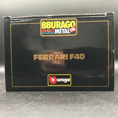 98 - Seven 1:18 Scale Burago Diecast Metal Models, Undisturbed from Packaging, includes Mercedes Benz 300... 