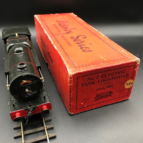 214 - Hornby 0 Gauge Early E2/6 special Tank Locomotive NZR, 6-Volt 3-rail electric – Boxed, Black lined R... 