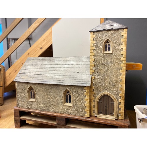 696 - Beautiful Church Building - Built for the 2019 ALDI advert, this church formed part of the wintery v... 