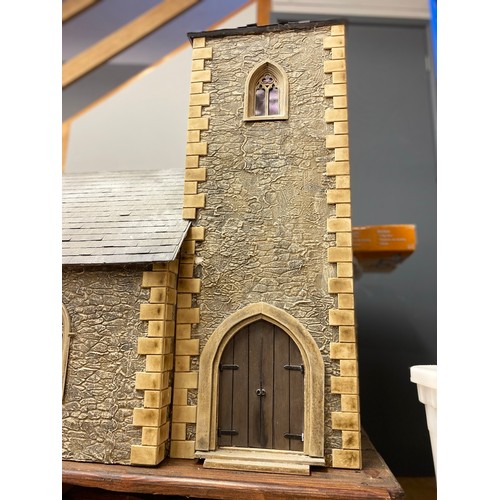 696 - Beautiful Church Building - Built for the 2019 ALDI advert, this church formed part of the wintery v... 