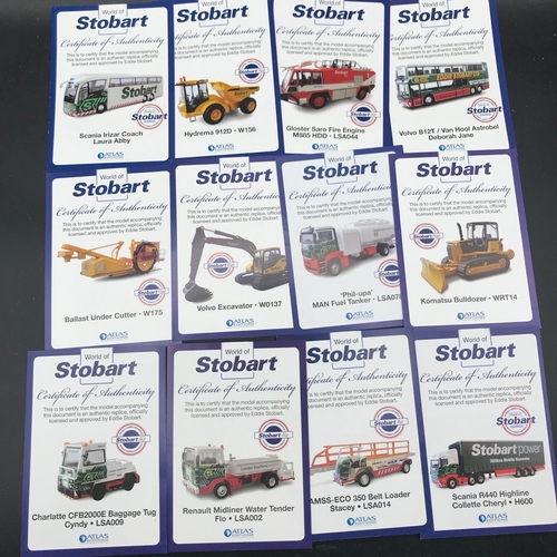 527 - 25 World of Stobart Atlas Editions 1:76 Scale Die-cast Models, Special Edition Collectors Models, Al... 