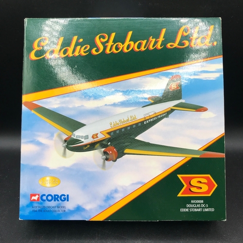 529 - Corgi CC99203 Edward Stobart 1954-2011 Commemorative Set Ltd Edn together with AA30008 Eddie Stobart... 