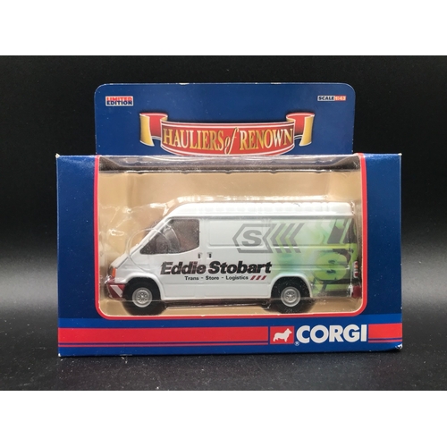 531 - 12 Corgi Eddie Stobart Die-cast Vehicles, Undisturbed from Packaging, includes 59601 Ford Cargo Box ... 