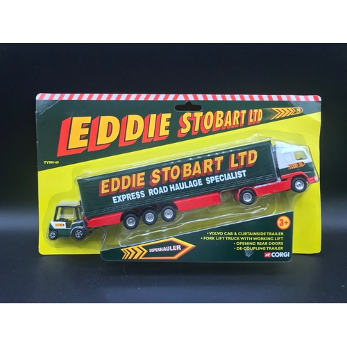 531 - 12 Corgi Eddie Stobart Die-cast Vehicles, Undisturbed from Packaging, includes 59601 Ford Cargo Box ... 