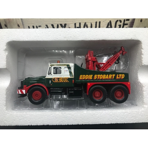 532 - Corgi CC12306 Heavy Haulage 1:50 Scammell Contractor Wrecker Eddie Stobart Ltd, Undisturbed from Pac... 