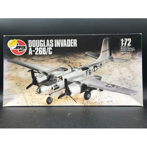 669 - 7 Un-built 1:72 Scale Aeroplane Kits, each Boxed with Instructions, Six sealed, Only unsealed boxes ... 