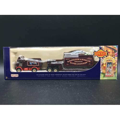 551 - 4 Lledo Days Gone As New Die-cast Vehicles, Undisturbed from packaging, Includes Showmans AEC Mammot... 