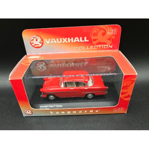 554 - 6 Lledo Vanguards 1:43 Scale Cars, Undisturbed from plinths, Including VA 06400 Vauxhall Cresta PA D... 