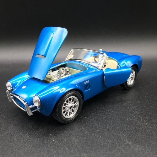 512 - Six 1:24 Burago Die-cast Super Cars, includes Kit-built Ferrari GTO Pioneer, Kit-built Ford AC Cobra... 