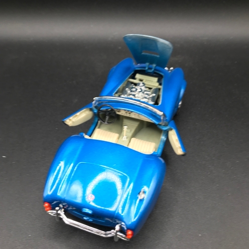 512 - Six 1:24 Burago Die-cast Super Cars, includes Kit-built Ferrari GTO Pioneer, Kit-built Ford AC Cobra... 