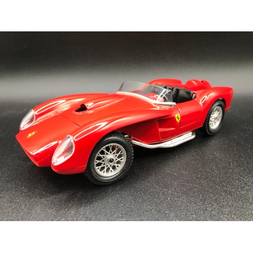 512 - Six 1:24 Burago Die-cast Super Cars, includes Kit-built Ferrari GTO Pioneer, Kit-built Ford AC Cobra... 