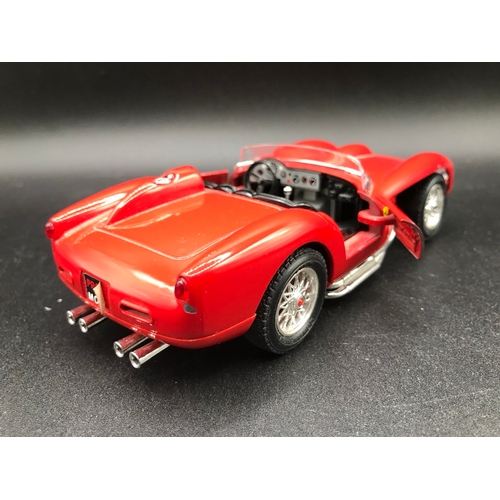 512 - Six 1:24 Burago Die-cast Super Cars, includes Kit-built Ferrari GTO Pioneer, Kit-built Ford AC Cobra... 