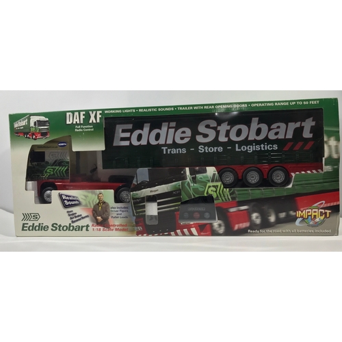 778 - Eddie Stobart themed Remote Control DAF XF 1:18 Scale Model and Stobart 1:16 Radio Control Ford Focu... 