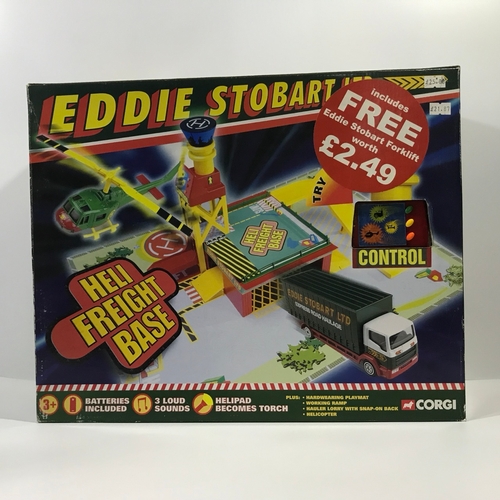 538 - Corgi Eddie Stobart Play-sets, including Heli Freight Base, Max Security Base, Refuelling Set and Ma... 