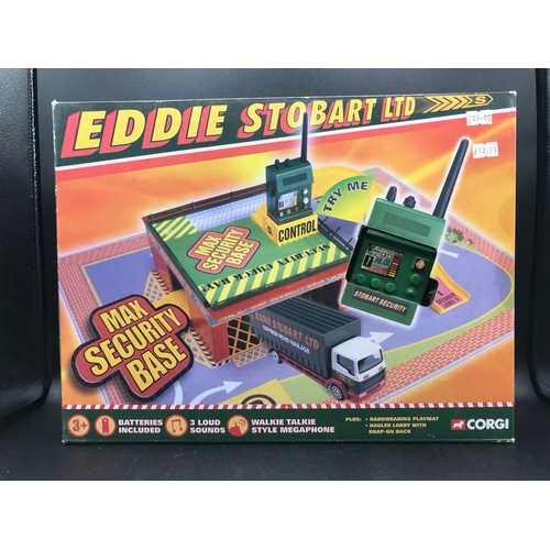 538 - Corgi Eddie Stobart Play-sets, including Heli Freight Base, Max Security Base, Refuelling Set and Ma... 