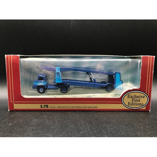 559 - Four boxed Trucks, Queens Golden Jubilee 2002 Corgi CC12104 Renault Premium Curtainside Strongserve ... 