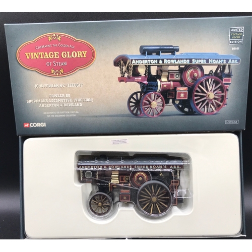 560 - Showman's Lot of four Corgi Vehicles, 1:50 Corgi 80101 Ltd Edn Fowler B6 (The Lion) 'Anderson & Rowl... 