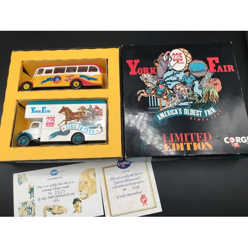 560 - Showman's Lot of four Corgi Vehicles, 1:50 Corgi 80101 Ltd Edn Fowler B6 (The Lion) 'Anderson & Rowl... 