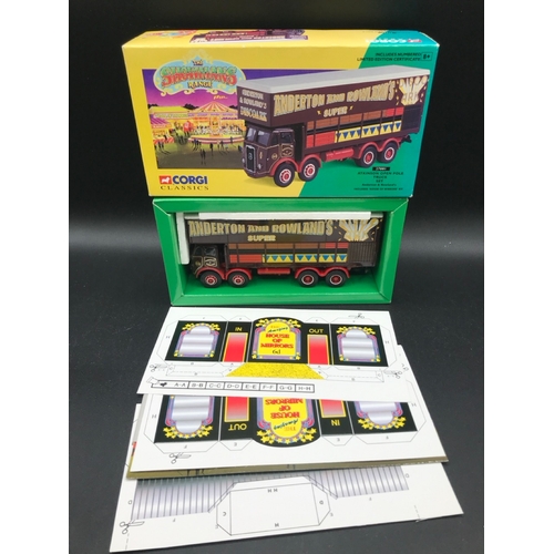 560 - Showman's Lot of four Corgi Vehicles, 1:50 Corgi 80101 Ltd Edn Fowler B6 (The Lion) 'Anderson & Rowl... 