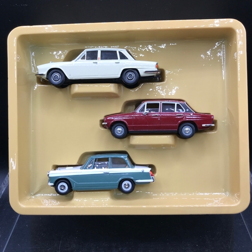 563 - 50's/60's vibe of Die-cast Vehicles includes Vanguards Triumph 100 years gift set of Dolomite, Heral... 