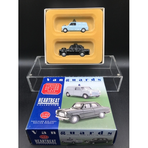 563 - 50's/60's vibe of Die-cast Vehicles includes Vanguards Triumph 100 years gift set of Dolomite, Heral... 