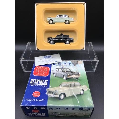 563 - 50's/60's vibe of Die-cast Vehicles includes Vanguards Triumph 100 years gift set of Dolomite, Heral... 