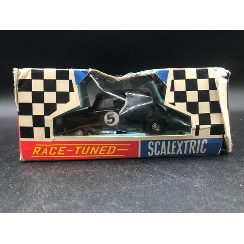 654 - Four Scalextric Cars, with Carded 1988 Model Racing Jaguar and Make RadioControl Subaru Impreza WRC,... 