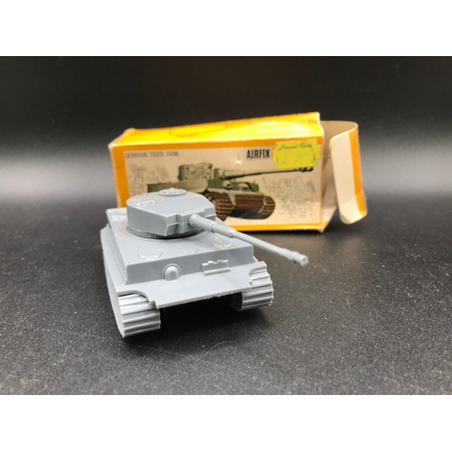 674 - Two HO Model Miniatures Mini Tanks Z-200.79 Chieftain and Airfix German Tiger Tank Cat No.1831, Pack... 