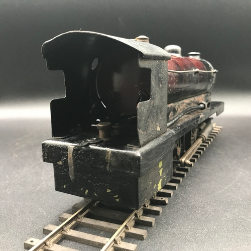 21 - Bowman Steam Locomotive Model 234 4-4-0 in Original Wooden box, Finished in Red & Gold Livery, Not T... 