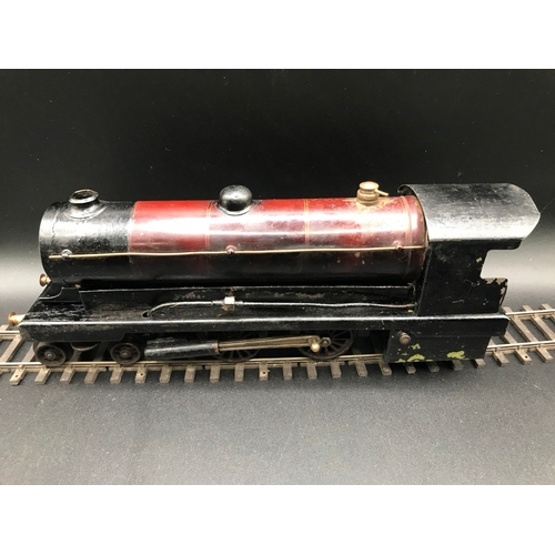 21 - Bowman Steam Locomotive Model 234 4-4-0 in Original Wooden box, Finished in Red & Gold Livery, Not T... 