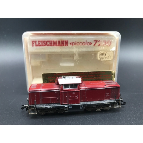 234 - A Fleischmann Piccolo 7230 'N gauge' Locomotive, Tested Runner, Bi-directional Lights  - Loco Fair, ... 