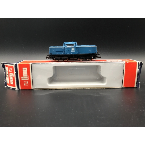 237 - Lima 'N gauge' Locomotive, Tested Runner, Lima 213 V100 Diesel BR Blue D8915  - Loco Good, Box Fair ... 