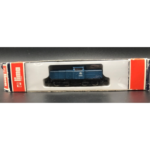 237 - Lima 'N gauge' Locomotive, Tested Runner, Lima 213 V100 Diesel BR Blue D8915  - Loco Good, Box Fair ... 