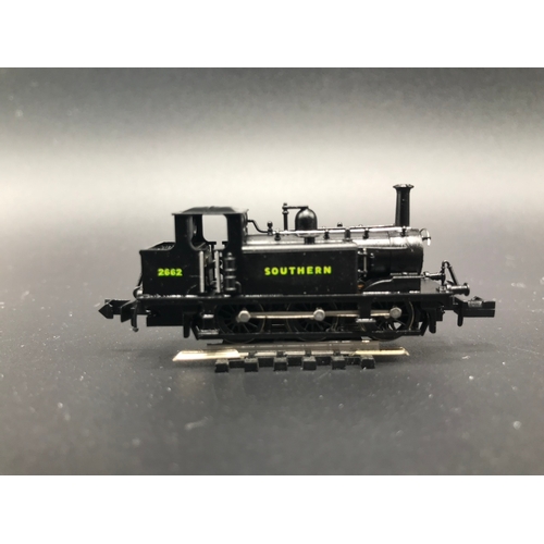 240 - A Dapol ND-100C 'N gauge' Locomotive Terrier Southern Black No.2662, Tested Runner, - Loco Good, Cas... 